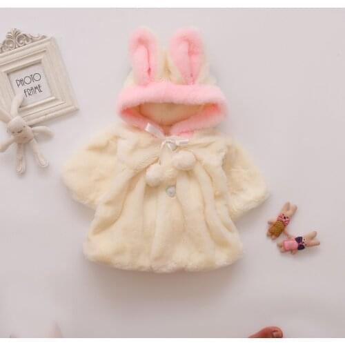 New Baby Girls Coat Autumn and winter clothing infant new children padded wool sweater girls spring Cape Cloak coat