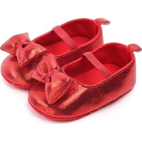 Newborn Girl Moccasins Infant Princess Baby Girl Bowknot Shoes Toddler Prewalker Cute Soft Sole First Walkers 0-18M