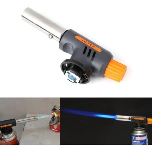 New Portable Camping Welding Gas Torch Flame Gun Flamethrower Butane Burner Wind Proof