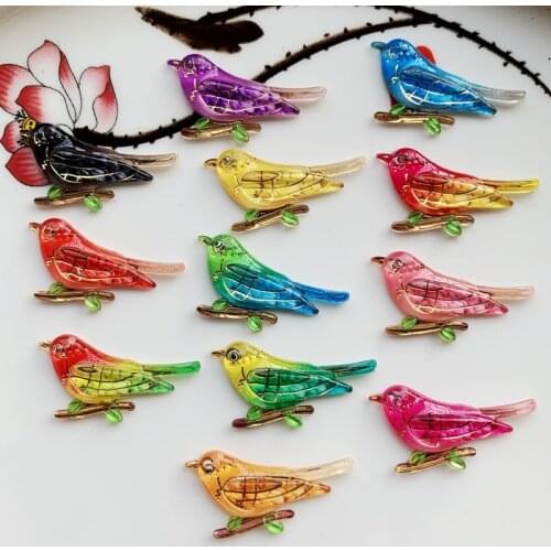 Wholesale lovely magpie crystal flat back single hole diamond DIY accessories/a variety of colors available for free shipping