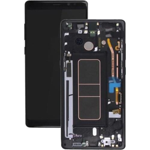 Original Super AMOLED LCD For SAMSUNG GALAXY Note 8 LCD Touch Screen Digitizer Assembly Frame For SAMSUNG Note 8 N950 N950F LCD