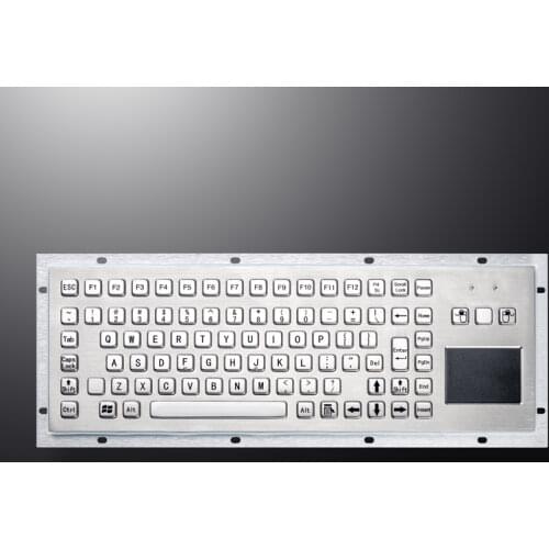 Custom Waterproof Vandalproof Industrial Embedded Full Metal Keyboard With Touchpad