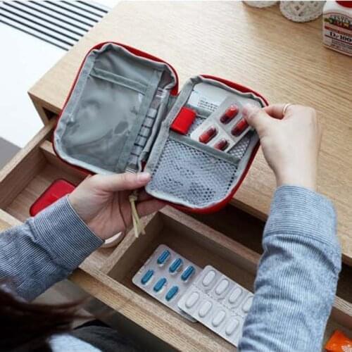 HOT Portable Storage Bag First Aid Emergency Medicine Bag Outdoor Pill Survival Organizer Kits Package Travel Accessories