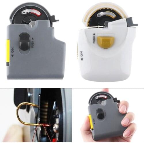 Fishing Accessories Portable Electric Automatic Fishing Hook Tier Machine Tie Fast Fishing Hooks Line Tying Device