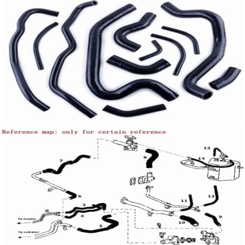 FOR Toyota MR2 MK1 AW11 Chassis | 4A-GE Engines | Only Manual Transmissions 1984-1989 SILICONE ANCILLARY COOLANT HOSE KIT