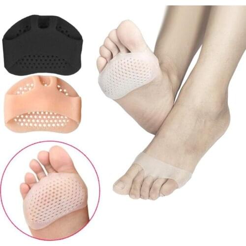 Silicone Toe Separator Forefoot Pads Cushion Pad Pain Relief Shoes Insoles Finger Toe Hallux Valgus Corrector Gel Pads Foot Care
