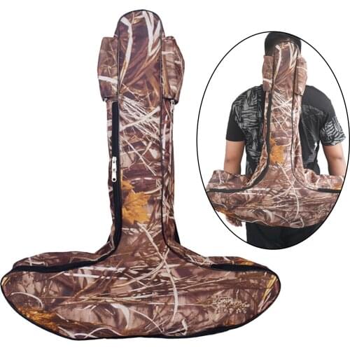 T-Shaped Bow Bag Hunting Bow Carry Bag Canvas Bag, Camouflage