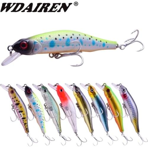 1Pcs Topwater Minnow Fishing Hard Lure Far-casting Magnet System 9cm 8.5g Artificial Bait 3D Eyes Plastic Wobblers Pesca Tackle