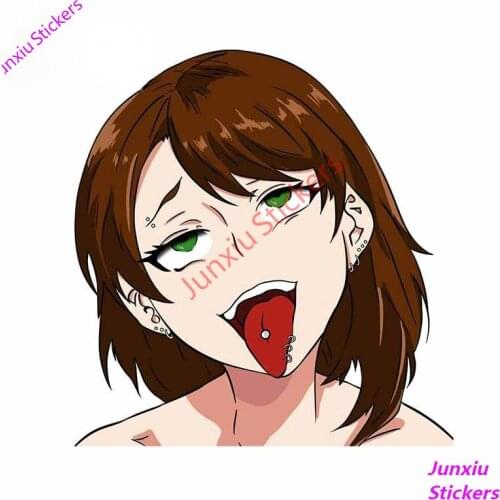 3D Sexy Girl Takatori Kotori Kurobane Cat Waterproof Anime for Window Bumper JDM Assessoires Car Stickers and Decals KK13*9cm