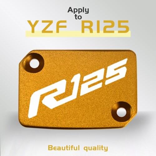 CNC Aluminum Motorcycle Brake Fluid Fuel Reservoir Tank Cover Cap FOR Yamaha YZF R125 2018-2019