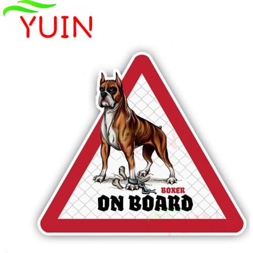 Car Sticker Motorcycle Decals Animal Dog Warning Sign Decorative Accessories Creative Bumper Waterproof Decal 12*10cm