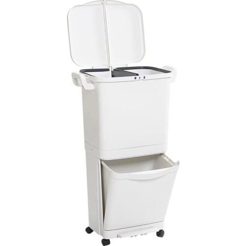 Large Trash Can Kitchen Recycle Waste Bin Home Garden Bathroom Trash Can Zero Waste Lixeira Banheiro Garbage Bags BA60LJ