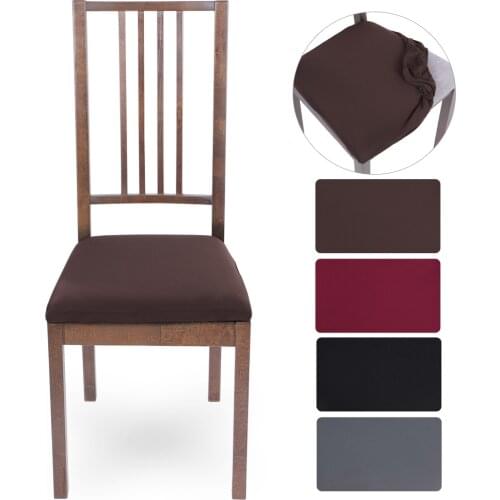 Chair Covers Solid Color Plain Stretch Slipcover Case Protector Desk Seat Dust Cover For Home Kitchen Living Dining Room Modern