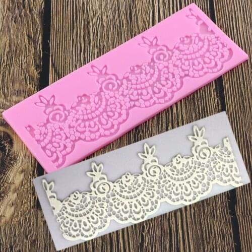 Flower Lace Mat DIY Silicone Mold For Cake Decorating Tools Baking Bakeware Mould Silicone Mat Fondant Cake
