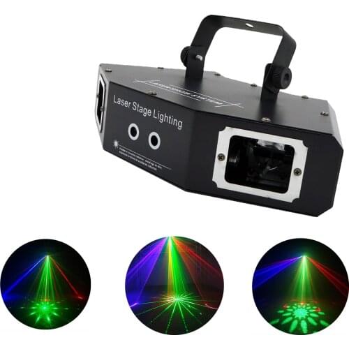 Disco Laserlicht Rgb Full Color Beam Light Dj Effect Projector Scanner Laser 25in1pattern Animatie Podium Verlichting