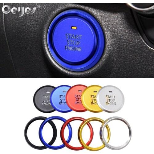 For Mazda 3 Axela 2020 Auto Engine Ignition Start Stop Ring Case stickers Button Covers InterIor Accessories Car Styling Sticker