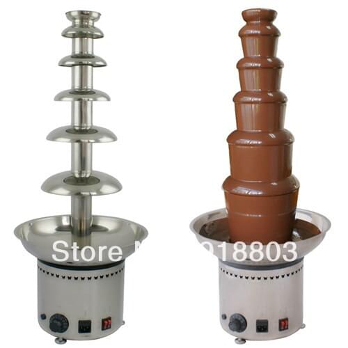 110v 220v Electric 6 Tiers Chocolate Fondue Fountain