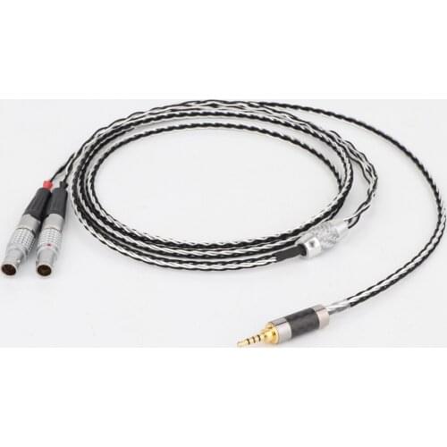 HIFI 8 Cores 7N OCC Silver Plated Headphones Replacement Cable Upgrade Cable for Focal Utopia ELEAR Headphones