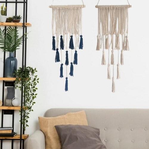 Cotton Great Macrame Wall Hanging Boho Wall Decor Simple Tapestry Decor Delicate for Garden