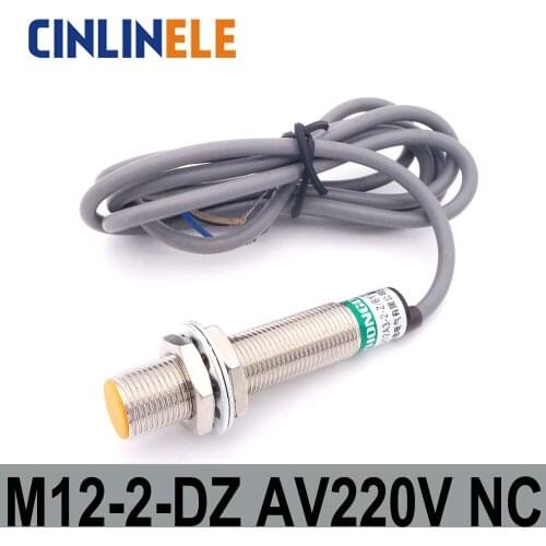 M12 LJ12A3-2-J/DZ 2mm induction AC 2 WIRE NC metal sensor inductive proximity switch Screen shield type LJ8A3 sensor switch