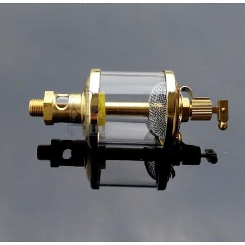 1/4" BSP Male x 3" Outer Diameter Brass Sight Gravity Drip Feed Oiler Lubricator Oil Cup For Hit Miss Engine
