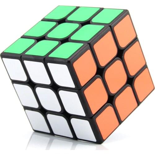 MF3 3x3x3 Speed Magic Cube Twist Puzzle Toy Brain Teaser 3D IQ Game ABS Black 3x3 Magico Cubo Moyu 56mm Ultra-Smooth WCA Contest
