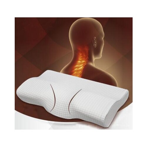 Soft Orthopedic Latex Magnetic White Color Neck Pillow Slow Rebound Memory Foam Pillow Health Cervical Neck size in 50*30CM