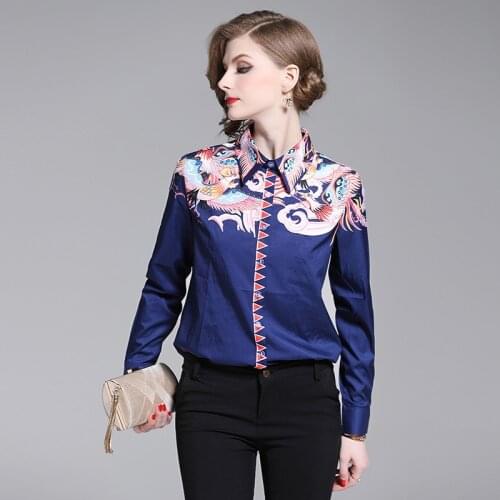 YUZACDWX 2019 New Spring Long Sleeve Shirt Fashion Womens Tops And Blouses Ladies Office Shirts Runway Designer Black Blouse