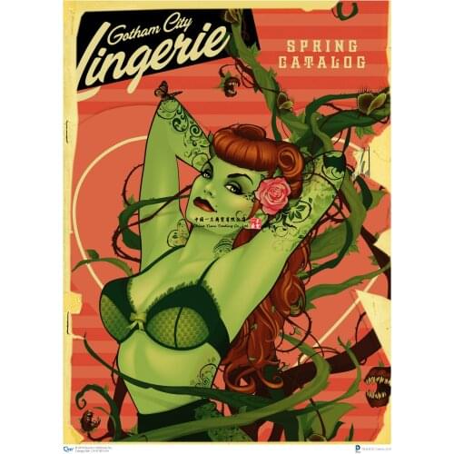 Dc Film Poster Stickers For Comics Poison Ivy Bombshells Gift Wall Decor Art Print Decals