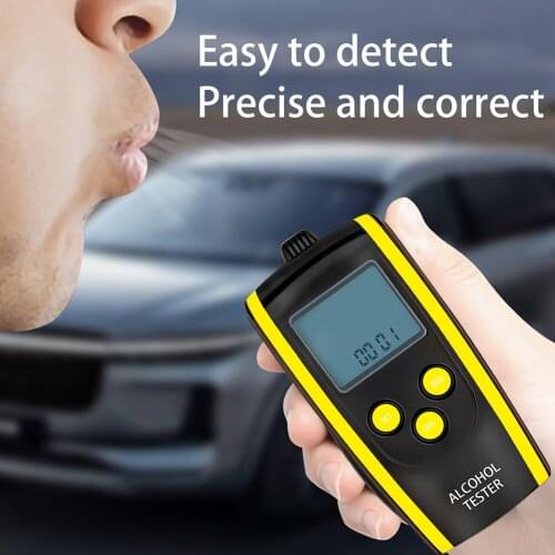 Professional Alcohol Breath Tester Sensor Breathalyzer Analyzer Detector Test Keychain Breathalizer Car Electronics