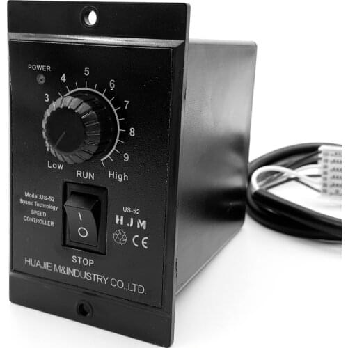 400W AC 220V Motor Speed Pinpoint Regulator Controller 50/60Hz US-52 Forward & Backward Motor Governor for Machine Pump DIY