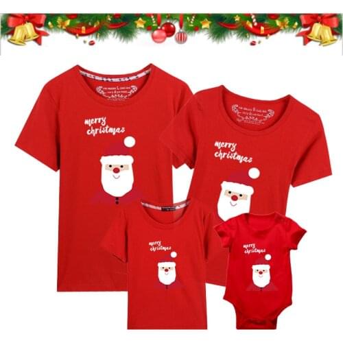 Christmas Funny Daddy Mommy Baby Kids Family Matching Clothes Xmas Casual Father Son Mother and Daughter Tshirts Baby Bodysuit