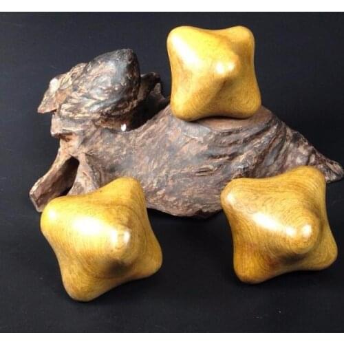 Hexagon fitness wooden handball acupuncture Palm massage Moxibustion massag wood ball handball hexagonal hand ball