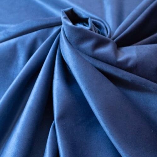 Navy blue Curtain Velvet Fabric 145 cm width 10 mt'ye up cut