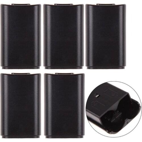 5pcs Game Controller AA Battery Back Cover Pack Case Wireless Gaming Console Replacement Parts for Microsoft XBOX 360 Gamepad