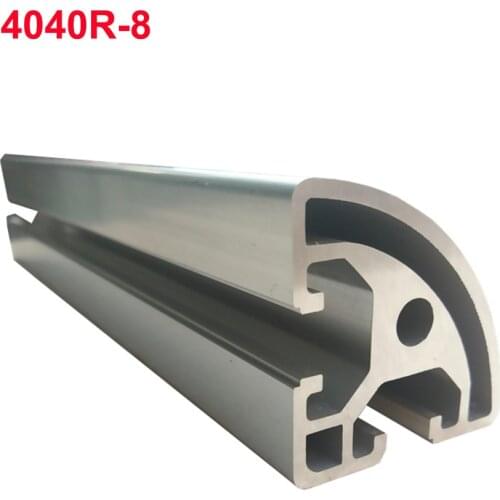 1PC 4040R-8 EU Aluminum Profile 100-800mm Length 1/4 Curved Linear Rail for DIY 3D Printer CNC