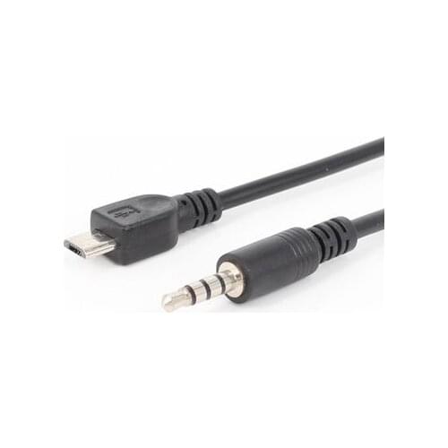 100PCS Audio Output Cable Micro-USB to 1/8 Stereo 3.5mm Audio Car AUX Cable for Samsung Galaxy S3 i9300 S2 i9100 i9220 40CM