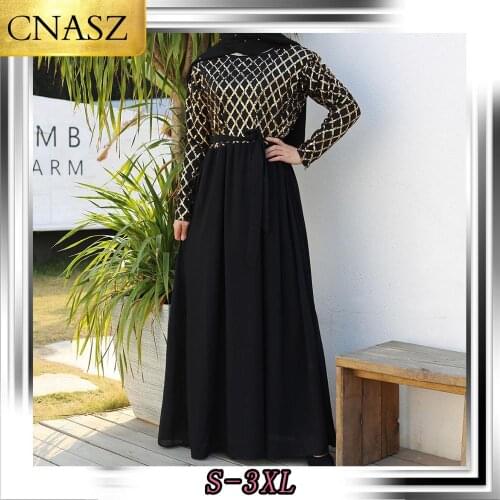 2020 New Muslim Dresses For Women Long Muslim Wear On Both Sides Dubai Maxi Islamic Clothing Middle East Moroccan Style