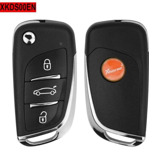 5PCS/LOT Xhorse VVDI2 XKDS00EN For DS Type Remote Key 3 Buttons with Xhorse X002 Wire Remote Key