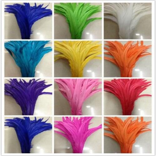 500pcs / lot 14-16inches / 35-40cm / high quality rooster tail feather / diy wedding holiday party props accessories