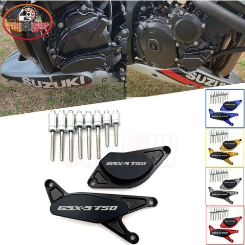 Motorcycle Accessories Frame Slider Crash Pad Engine Stator Case Saver Cover For Suzuki GSX-S750 GSX S 750 S750 GSXS750 15'-19