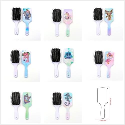 5D DIY Diamond Painting Animal Air Cushion Comb Resin Diamond Painting Kit Mosaic Rhinestone Comb Shaped Diamond Crafts