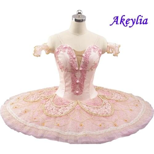The nutcracker Professional Ballet Tutu Pink Sleeping Beauty Classical Ballet Costume Sugar Plum Fairy Performance Tutu pancake