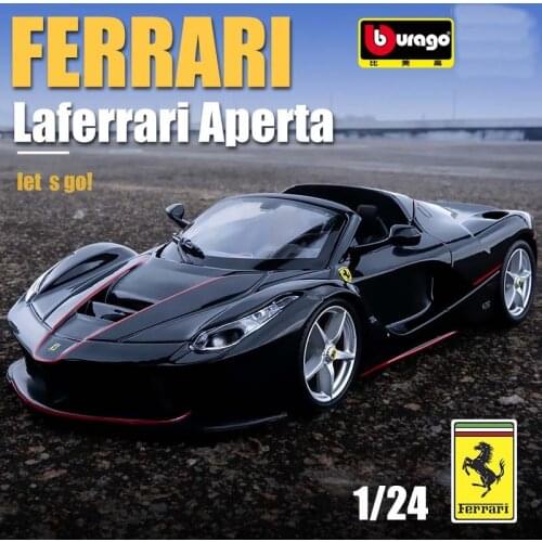 Bburago 1:24 Scale Ferrari Laferrari Aperta Racing Sport Car Diecast Display Alloy Collectible Model Children Boys Kids Toy