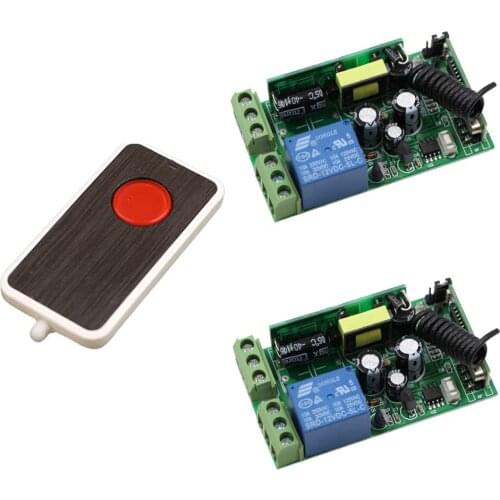 AC85V 110V 220V 230V 250V Wireless Remote Control Lighting Switch ON/OFF 1 CH 10A Relay Switch Receiver With Transmitter