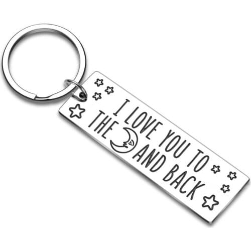 Keychain Gift I Love You to The Back Couple Keychain Gifts for Girlfriend Boyfriend Friends Wife Him Her Husband