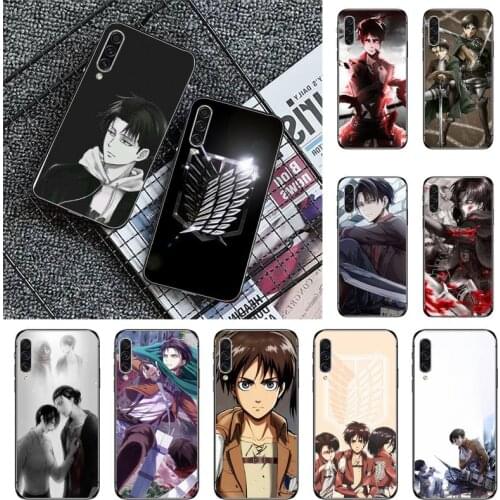 Attack on Titan Eren Mikasa Levi Phone Case For Samsung S 7 8 9 10 20 A 21S 20e 50 51 71 note9 10 J4 plus 20 ultra