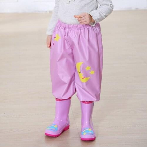 ChildrenS Rain Pants Space Modeling Pants Rain Lightweight Waterproof Trousers Kids Travel Raincoats For Girls And Boys Outdoor
