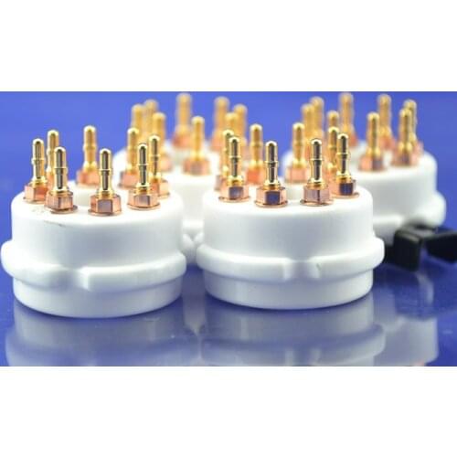 Ceramic 8pins Tube socket fit for 6SN7/6SL7/EL34/KT88/6550