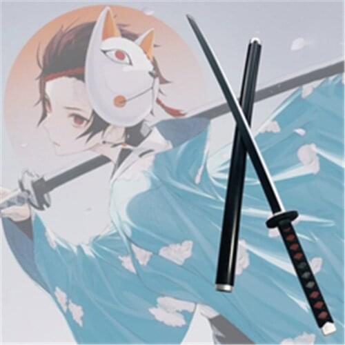 Cosplay Anime Kimetsu no Yaiba Sword Prop Sword Demon Slayer Satoman Tanjiro Agatsuma Zenitsu Katana PU Weapon Prop 104cm